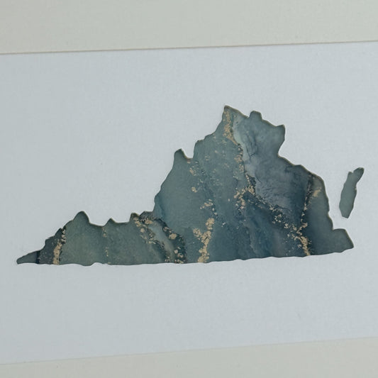 8x10 Virginia Framed Art - Stone