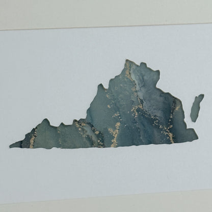 8x10 Virginia Framed Art - Stone
